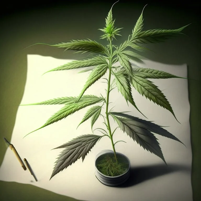 How to Draw a Weed Plant Beginner's Guide