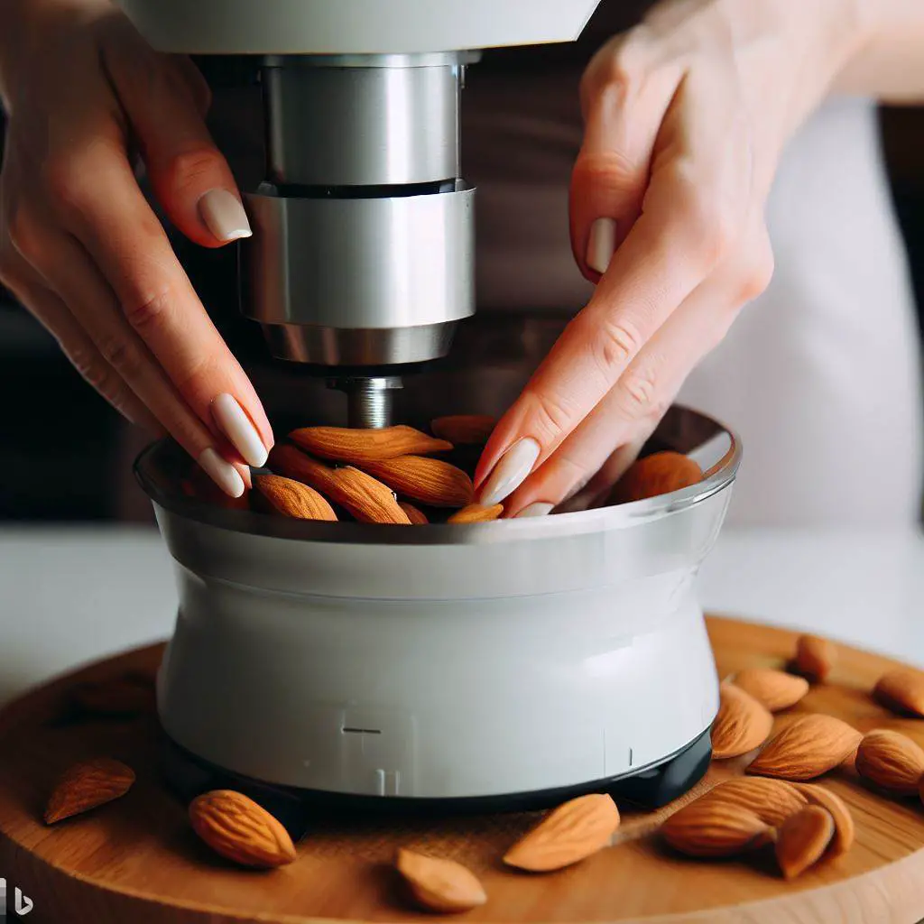 how to slice almonds in food processor?
